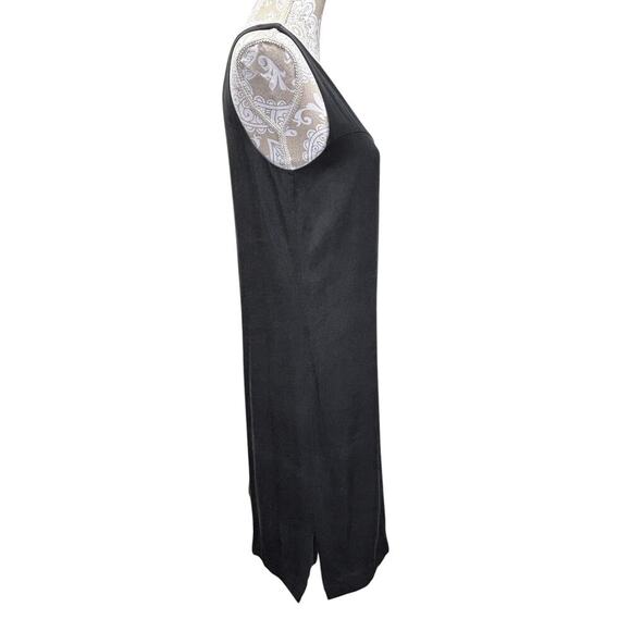 Theory Sleeveless Silk Shift Mini‎ Dress Size 10 Elegant Stretch LBD Minimalist - Picture 4 of 7